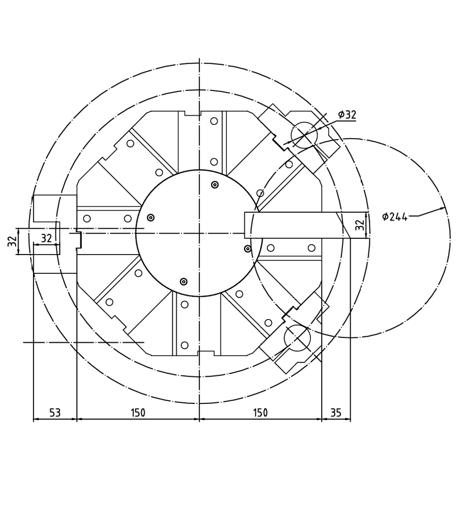 Револьверная головка HAK34-CK6163-8T